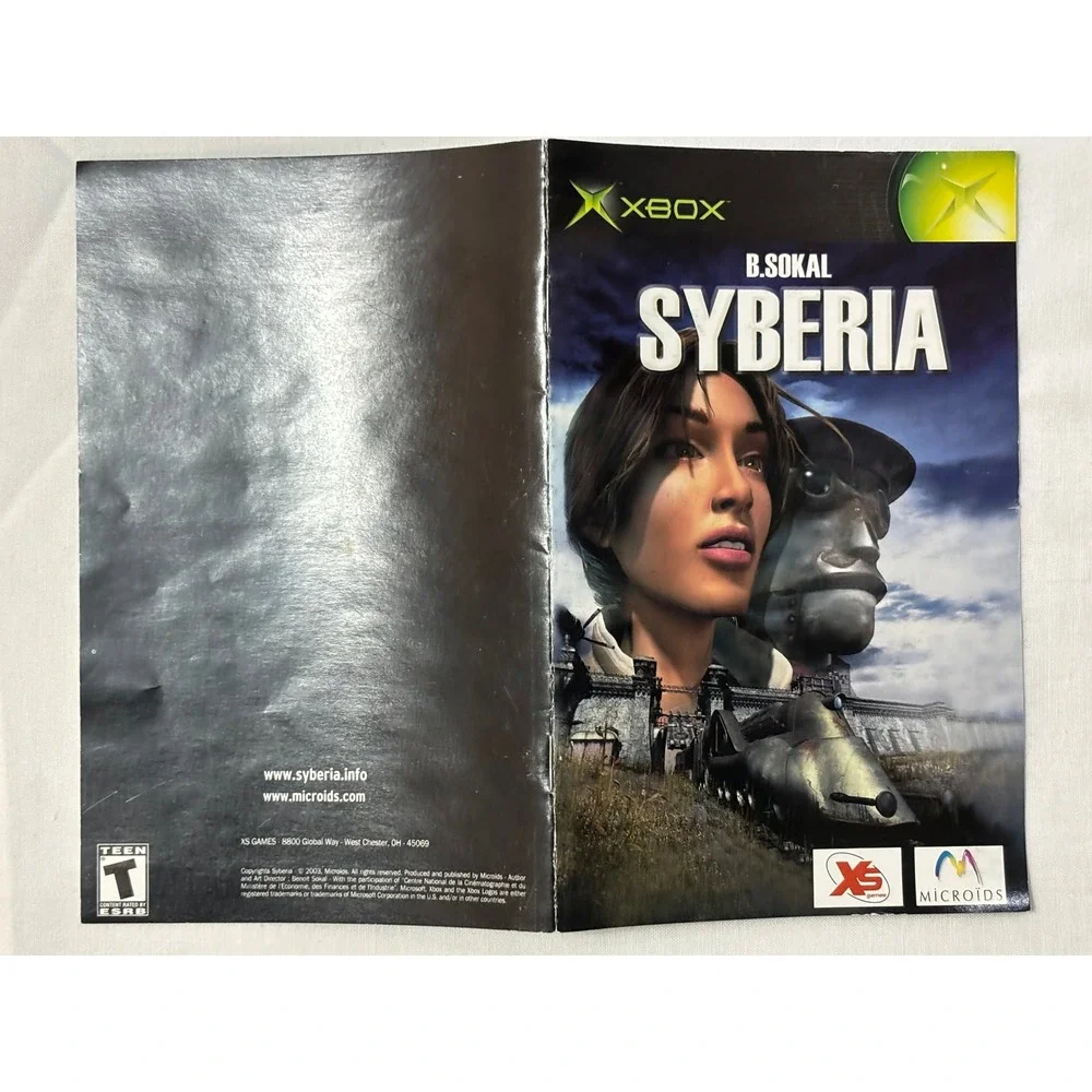 Xbox Syberia Adventure‎ Puzzle Video Game B Sokal Complete